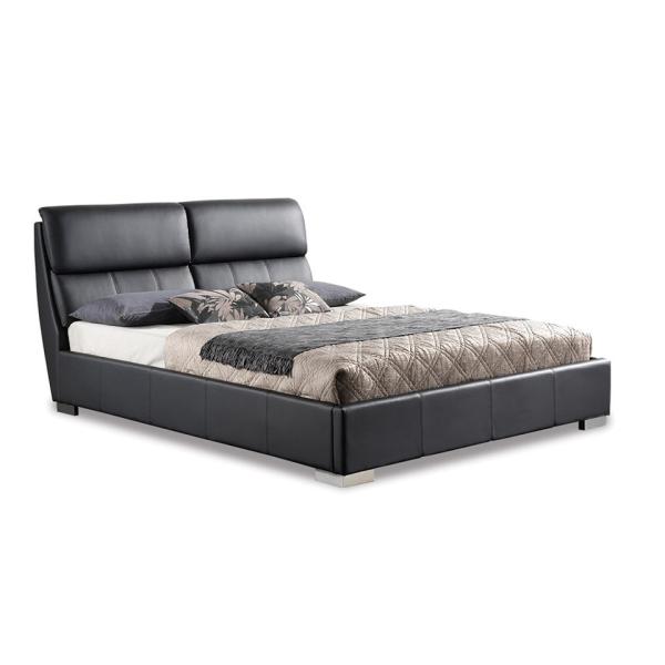 Buy contemporaty pu leather bed with lumber support 1003 at wholesale prices