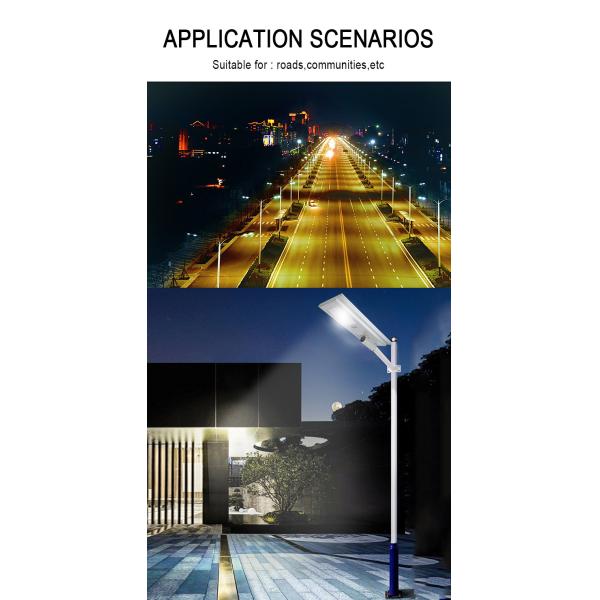 SMD3030 4 - 6 Hours Charging Solar LED Street Lights For Passages IP66