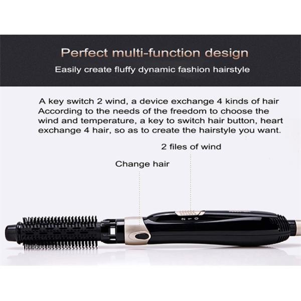 Interchangeable Hot Air Multifunctional Hair Dryer Brush Frizzproof Lightweight
