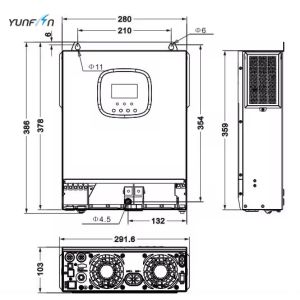 SYP 5K-U 5kw MPPT Solar Inverter Off Grid Single Phase Three Phase