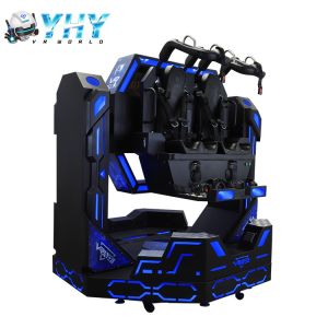 1080 Rotation 9D VR Simulator 8.0KW Two Players Virtual Reality Roller Coaster