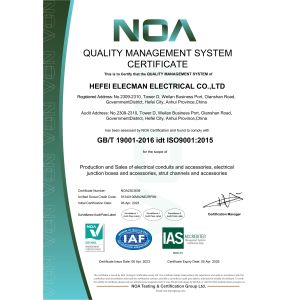 Hefei Elecman Electrical Co., Ltd. Certifications