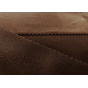 200GSM Bathing Suit Material 85% Polyester Knitting Elasticity Elegant Brown