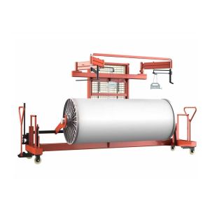 Electric Hydraulic Lifting Trolley Fabric Pack And Roll Trolley 1500mm