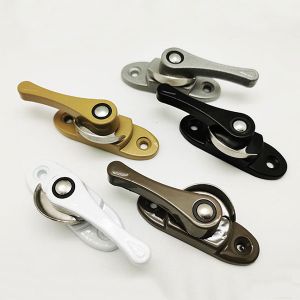 Powder Coating Sliding Window Crescent Lock , Chrome Aluminium Window Latches