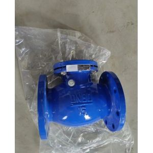 cast iron DIN resilient seal flanged check valve