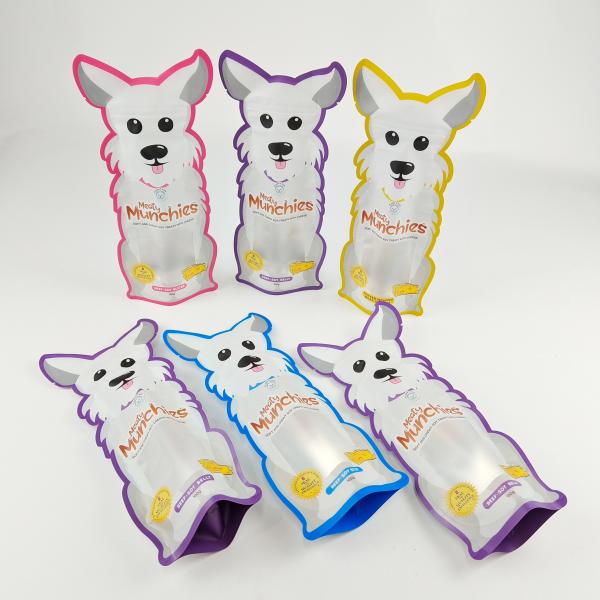 Special Shaped Custom Printed Mylar Bags Die Cut Irregular Pouch With Zipper