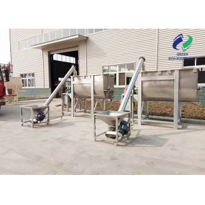 Powder Granule Stainless Steel Screw Auger Conveyor With Hopper