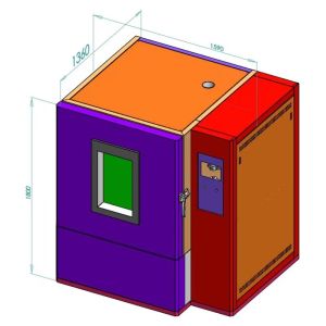 China 1000x1000x1000mm IPX9K Water Spray Test Chamber 100-150mm on sale