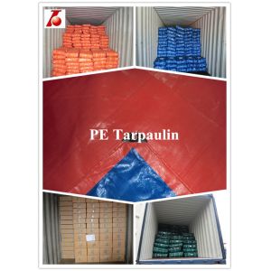 Quality orange/blue 190g heavy duty eyelets pe tarpaulin for sale