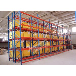 2500 Kg Max Load Pallet Rack Shelving Powder Coating For Third Party Distributio