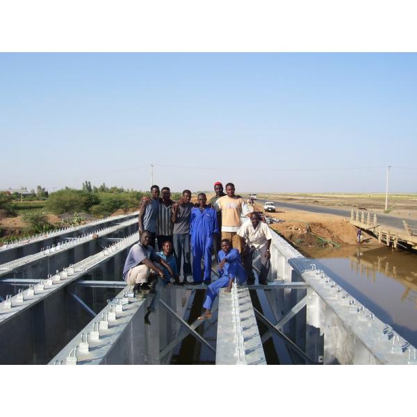 Buy Prefabricated Steel Girder Bridge Heavy Capacity With composite bridge deck at wholesale prices