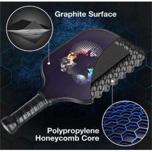 Carbon Fiber Pickleball Paddle Racket Thin Laminated Foam 280g