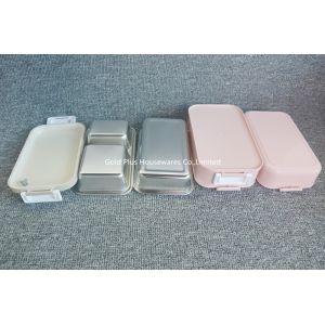 1layer Stainless Steel Insulated Lunch Box LeakProof With Handle