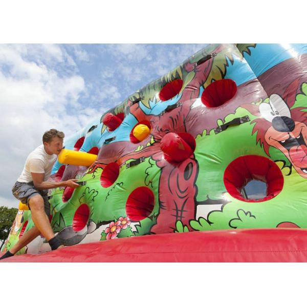Outdoor Inflatable Sports Games Boxing Wall 4.1 X 6.4 X 2.8 M 0.55mm Plato PVC Tarpaulins