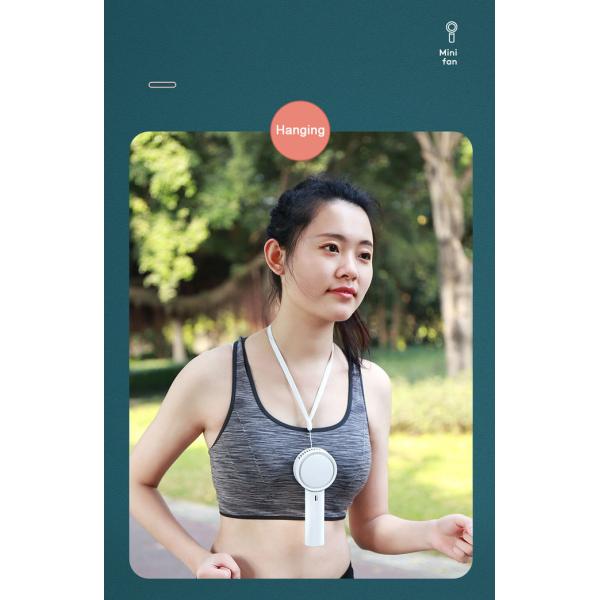 Bladeless Portable USB Handheld Fan 10hrs Outdoor Cooling 180 Degree Rotation