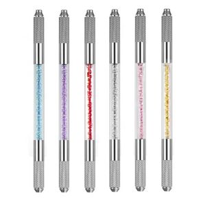 Crystal Microblading Tattoo Pen Double Headed Microblading Permanent Eyebrow