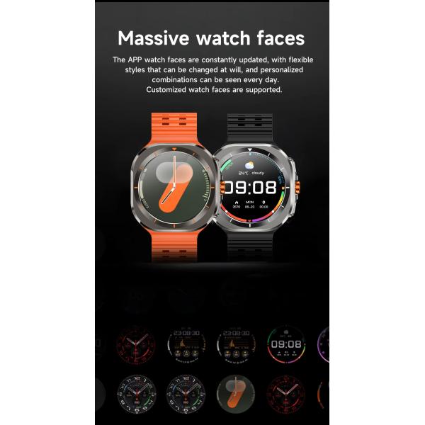 Outdoor Sport Z7 Ultra Smart Watch Men 1.46inch Large Screen Health Monitoring Fitness