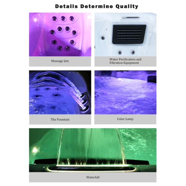 American Style Outdoor Air Jets Whirlpool Massage Relaxing Hot Tubs