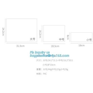 zipper slider bags for pencils pens, frosted vinyl EVA zipper blanket bags for