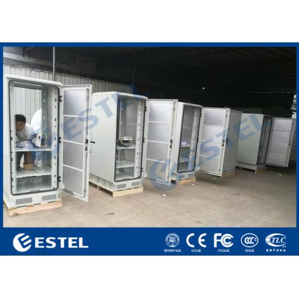 2 Bays 40U Waterproof IP55 Outdoor Control Cabinet