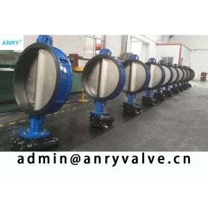 Water Stainless Steel Butterfly Valve SS304 Disc PN16 Wafer Type Butterfly Valve
