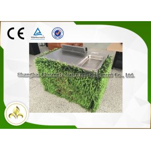 Quality Professional Evergreen Mobile Teppanyaki Grill For Steak Overhead Exhaustion for sale
