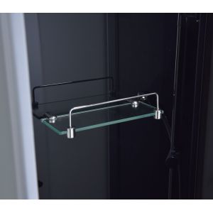 900x900x2150mm Quadrant Shower Enclosure Black 5mm