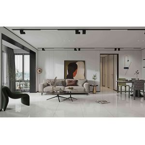 Light Gray Polished Porcelain Tiles 800x800mm Firebrick Grade AAA