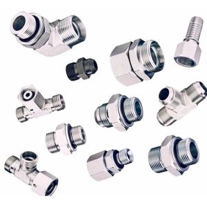 Silver Hexagon Head Type Reusable Hydraulic Hose Fittings for Stainless Steel