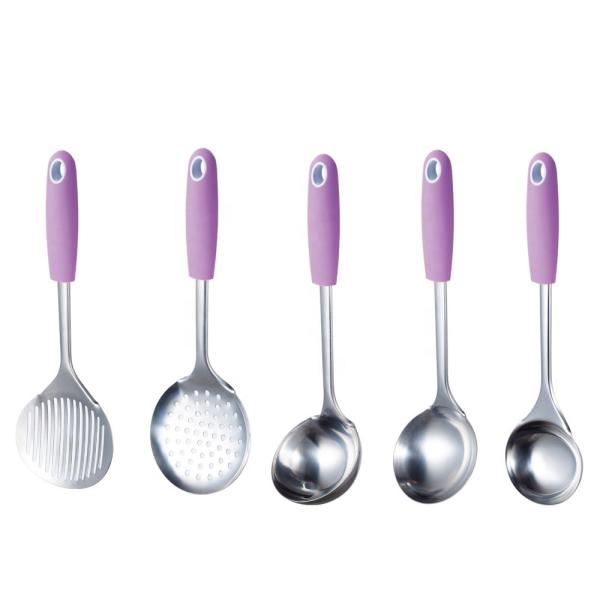 6-Piece Coloured Cookware Set for Classical Cooking Tools in Carousel Kitchen Utensils