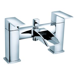 Double Handle Bath Shower Mixer with Chrome Finish Style T8851