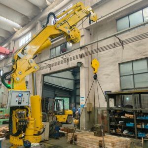 3.5T10M knuckle telescopic boom ship deck marine crane