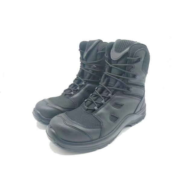 Tactical Safety Shoes High Top Outdoor Hiking Boots Premium First Layer Leather