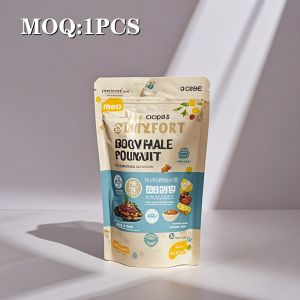 Custom FDA Smell Proof Moisture Proof Packaging Bags with U-Shaped Notch Sides