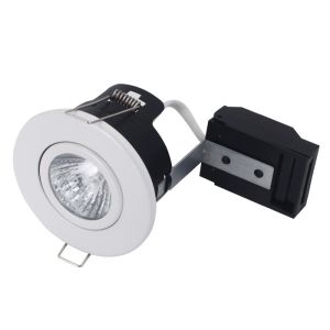 Tiltable Fire Rated GU10 Downlight Fixture 90 Minutes Fire Protection