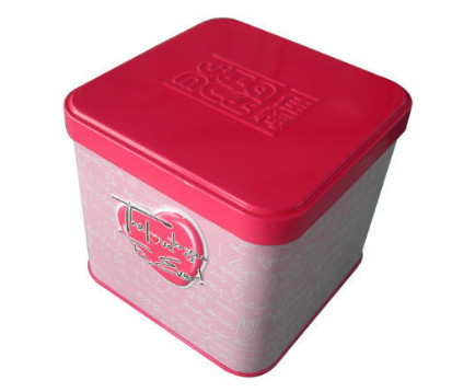 0.21mm Biscuit Tin Box ISO900 Square Metal Tin Containers
