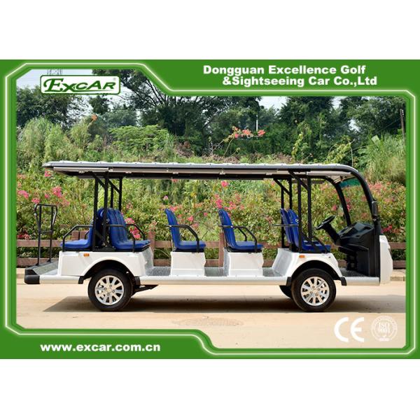 Buy Green / Black 14 Seater Electric Sightseeing Bus KDS Motor 72V 7.5KM at wholesale prices
