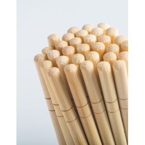 Length 21cm 23cm 24cm Bamboo Chopsticks Disposable With Paper Packing