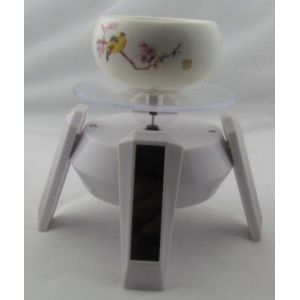 Rotary solar china display holder