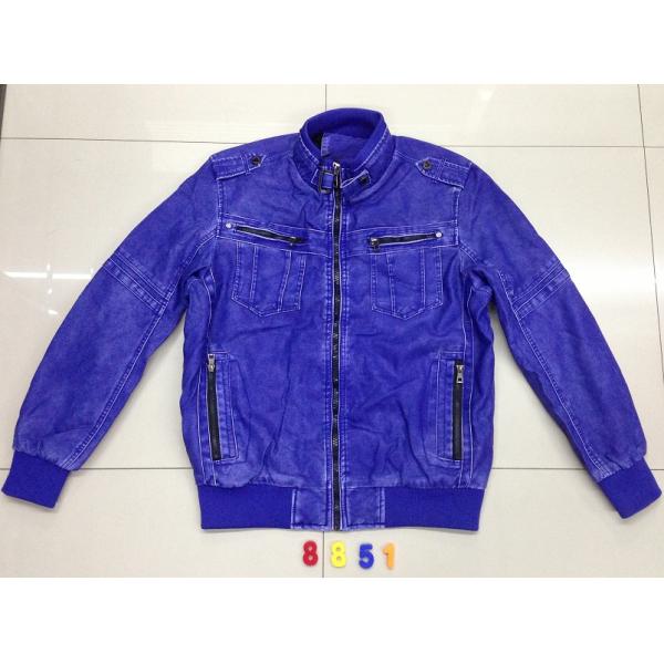 Buy 8851 Men's PU fashion jackets stock(men's coat) at wholesale prices