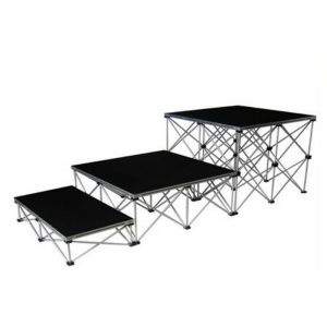 China Small Portable Aluminum Stage Platform Folding Stage 18mm Black on sale
