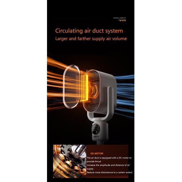 PTC Fast Heating Shaking Head Fan With Cold Hot Air Circulation