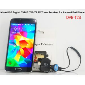 DVB-T2S Micro USB Digital DVB-T DVB-T2 TV Tuner Receiver for android pad