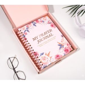 Custom Design Prayer Journal Hardcover Planner Spiral Agenda Notebook Gratitude