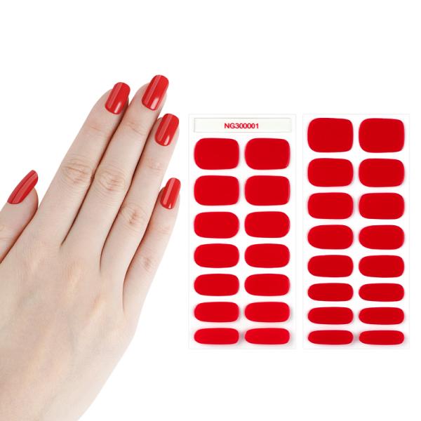 Fashionable Nail Beauty Products Self-Adhesive Gel Stickers for Semi Cured Nails