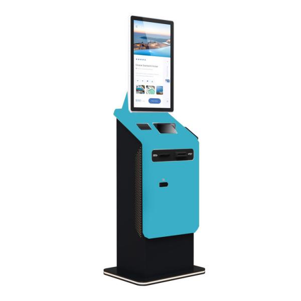 Touch Screen Currency Exchange Self Payment Terminal Coin Operated Ticket