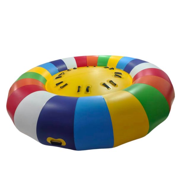 Buy 6-Person 8-Person Inflatable Water Disco Boat Crazy Boat with 3m Diameter for Water Amusement at wholesale prices