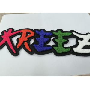 Towel Heat melting Embroidered Sew On Labels Garment Washable Patches