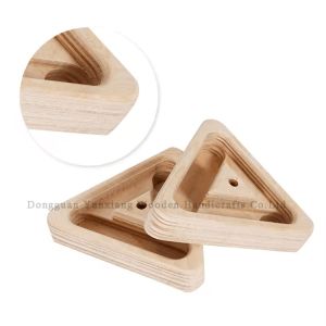 Wood Climbing Training Gear Portable Hangboard Climbing Fingerboard Triangle